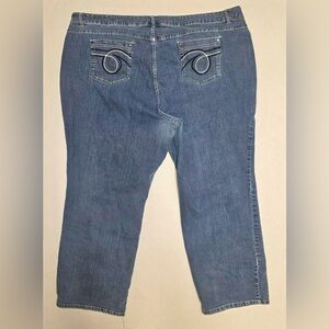 Avenue Women’s Plus Size 32 Average Straight Leg- Medium Wash Blue Jeans